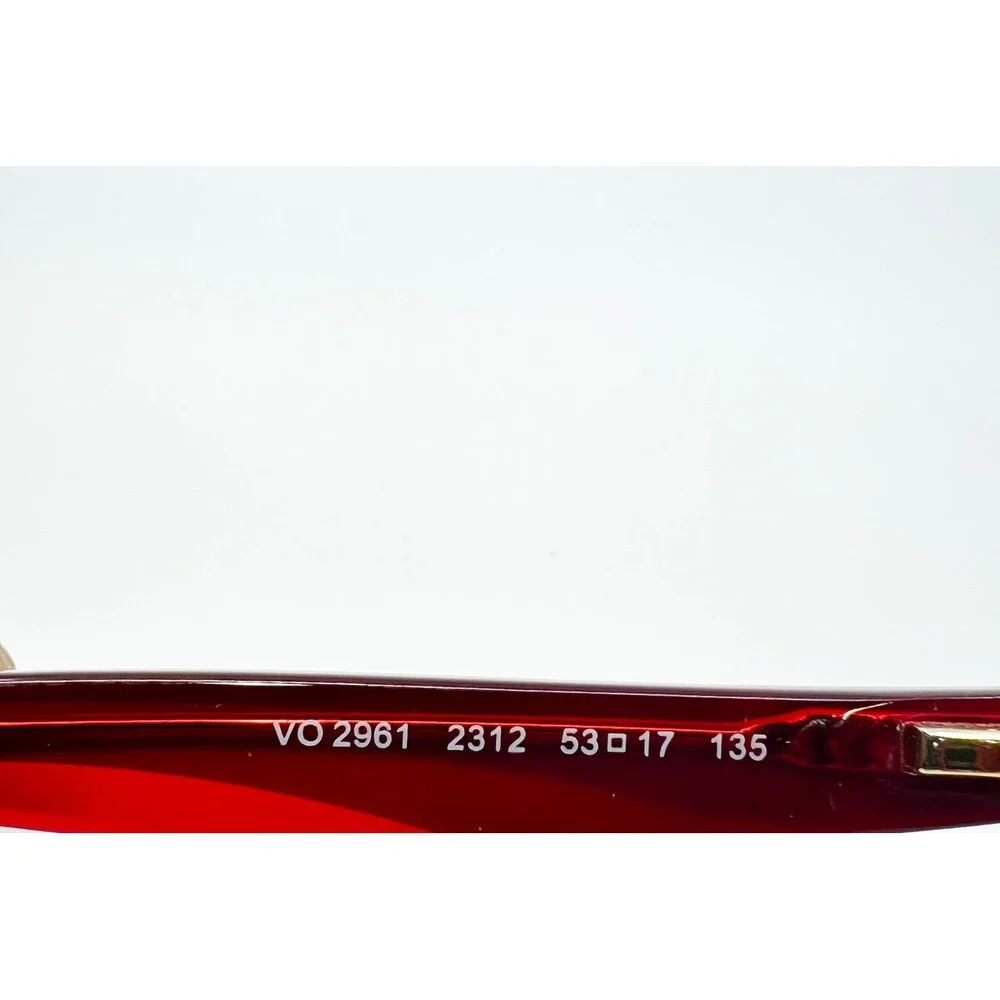 Vogue Eyeglass Frames Womens Black Red VO 2961 2312 Cat Eye 53-17-135